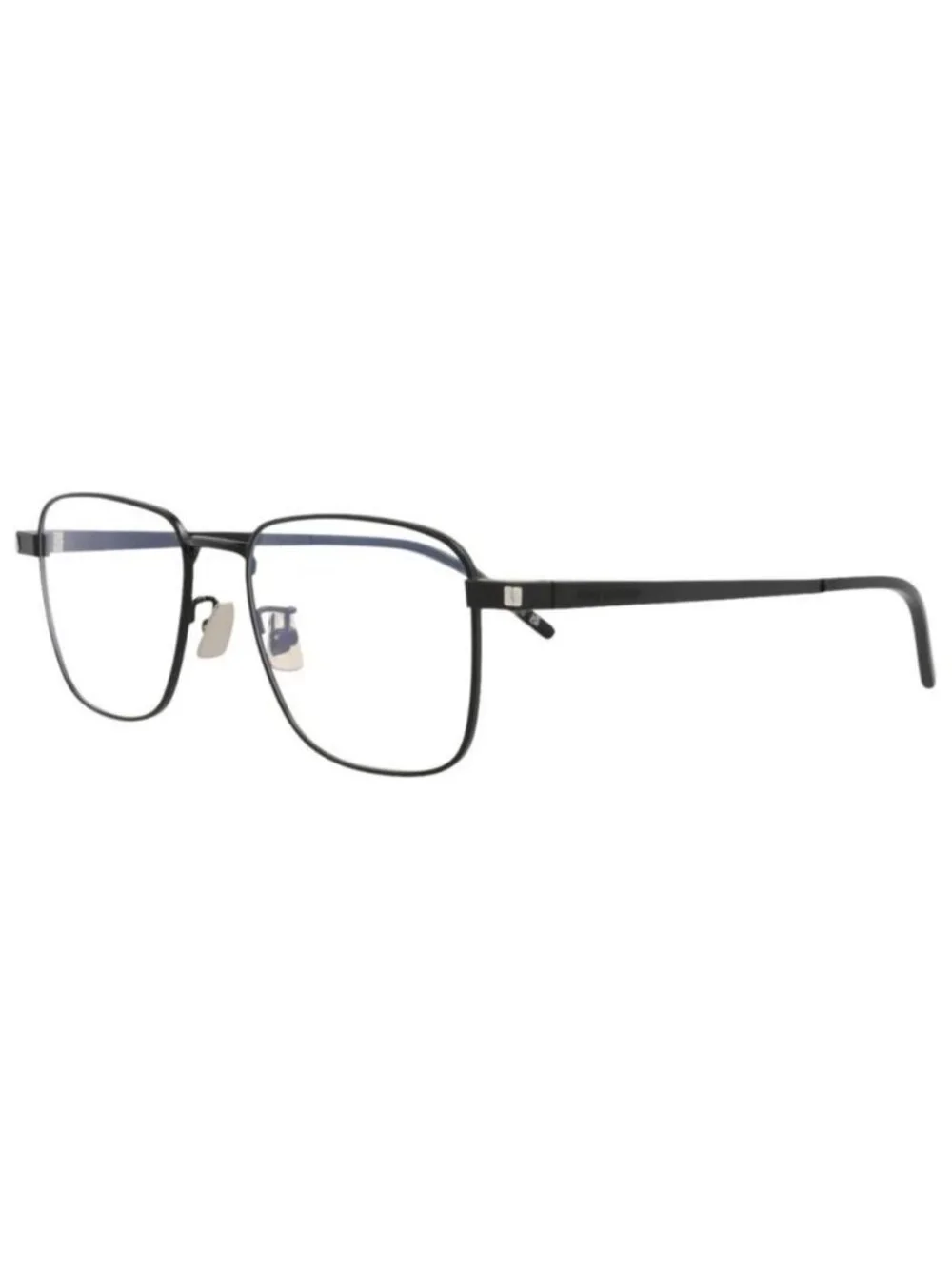 New Saint Laurent Mens Square/Rectangle Black Black Transparent Fashion Designer